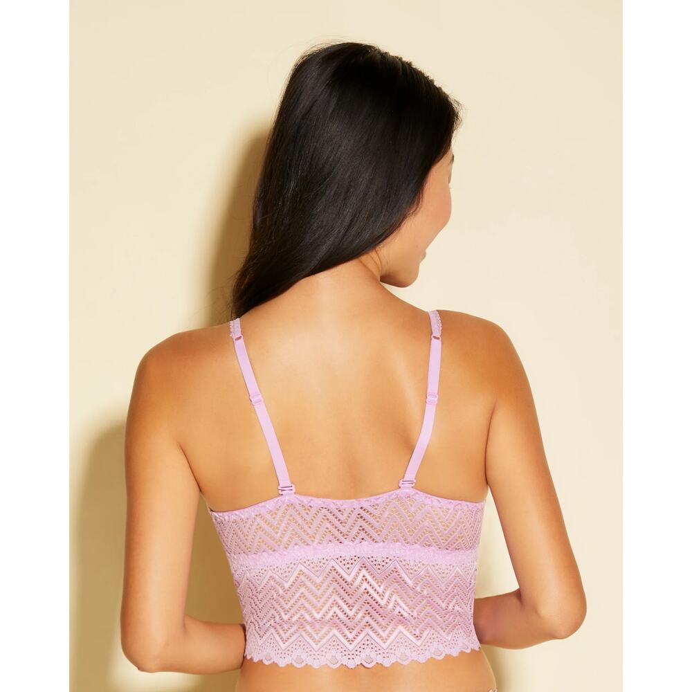 Cosabella Ashanti Curvy Cropped Lace Cami Neela Flower Pink Size XL NWT - Picture 3 of 4